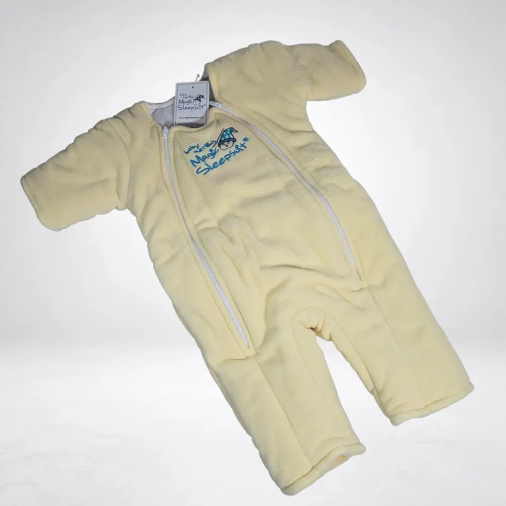 Baby Merlin's Magic Sleepsuit Large 6-9 Months 18-21 lbs Yellow Swaddle Suit NWT